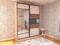 Шкаф-купе "Геометрия 2 - А02"