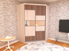 Шкаф-купе "Геометрия 2 - Б02" (Т2)