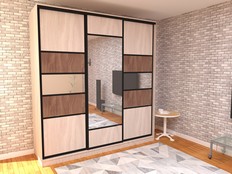 ШКАФ-КУПЕ "ГЕОМЕТРИЯ 2 - А03"