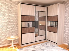 Шкаф-купе "Геометрия 2 - А03" (Т3)