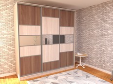 ШКАФ-КУПЕ "ГЕОМЕТРИЯ 2 - Б03"